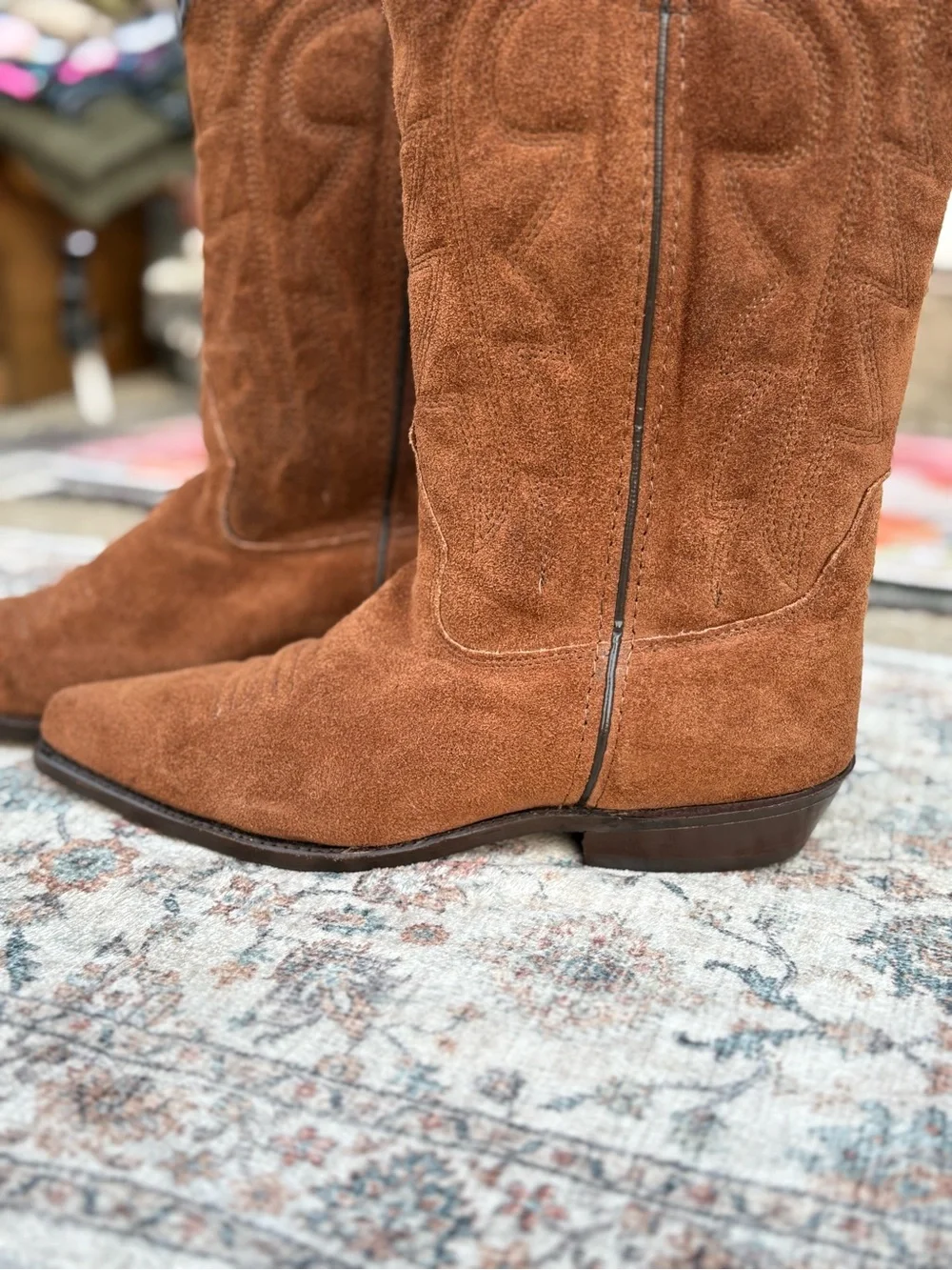Victorio Ricci Women’s Size 9M Brown Suede Western Cowboy/Cowgirl Boots - Picture 12 of 12